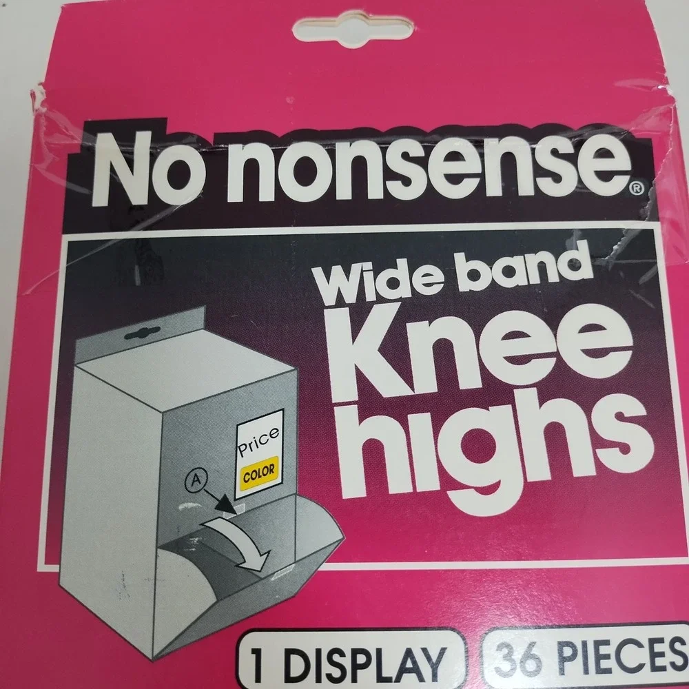 36 Pairs No‎ Nonsense Wide Band Nylon Knee Highs Tan One Size Fits All New